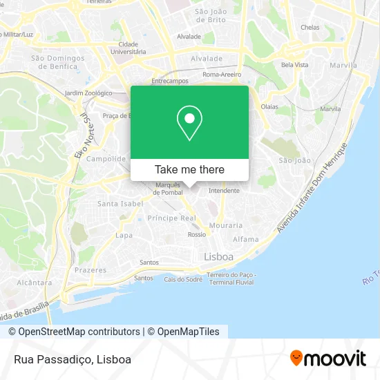 Rua Passadiço map