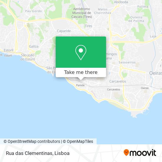 Rua das Clementinas map