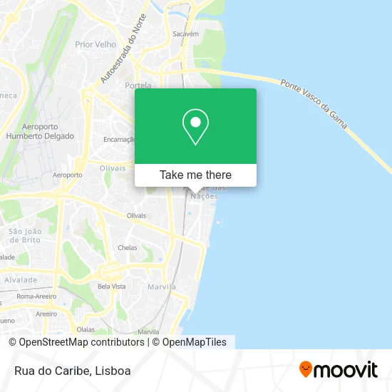 Rua do Caribe map