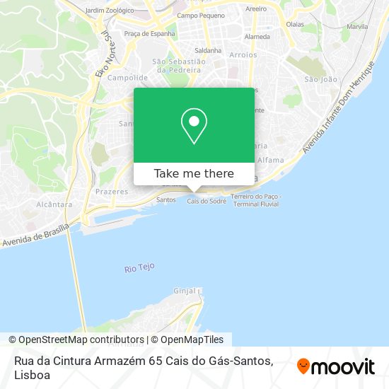 Rua da Cintura Armazém 65 Cais do Gás-Santos map