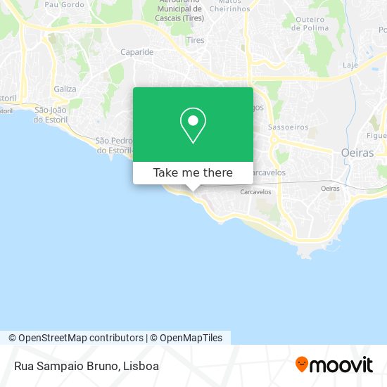 Rua Sampaio Bruno mapa