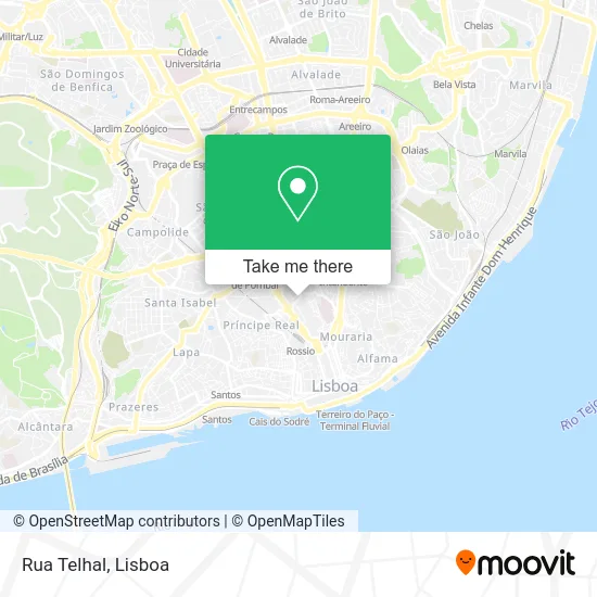 Rua Telhal map