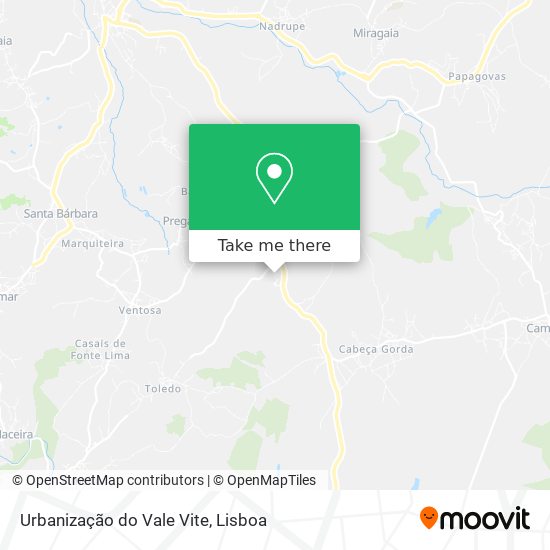 Urbanização do Vale Vite map