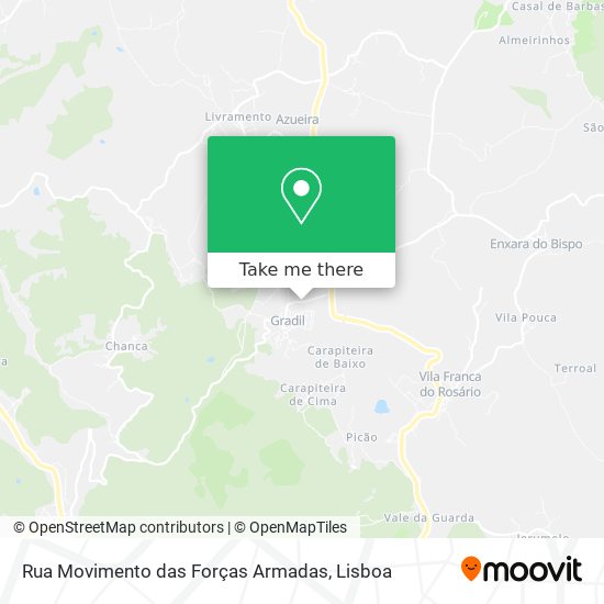 Rua Movimento das Forças Armadas map