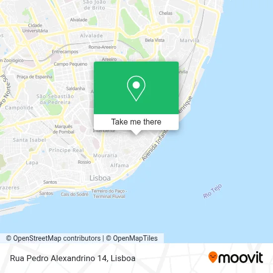 Rua Pedro Alexandrino 14 map