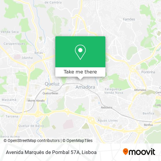 Avenida Marquês de Pombal 57A map