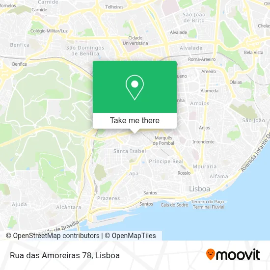 Rua das Amoreiras 78 map