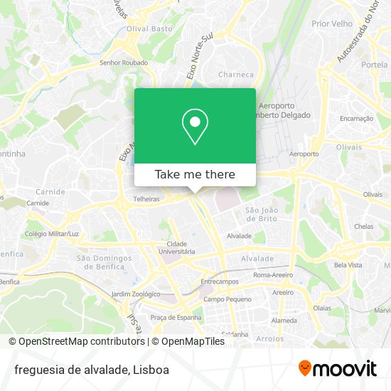 freguesia de alvalade mapa