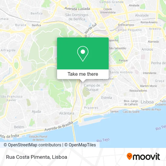 Rua Costa Pimenta mapa
