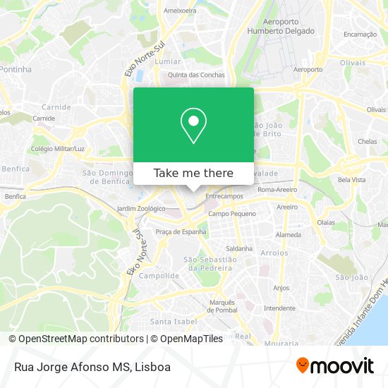 Rua Jorge Afonso MS mapa
