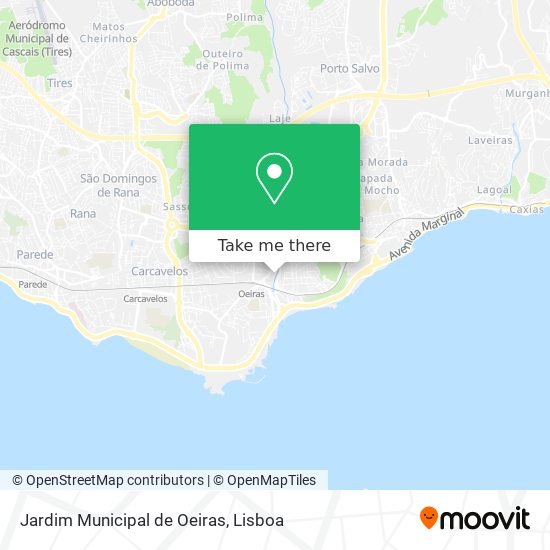 Jardim Municipal de Oeiras map