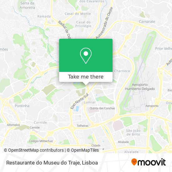 Restaurante do Museu do Traje mapa