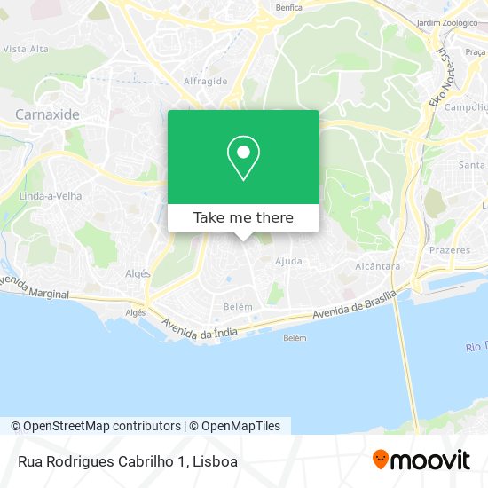 Rua Rodrigues Cabrilho 1 map