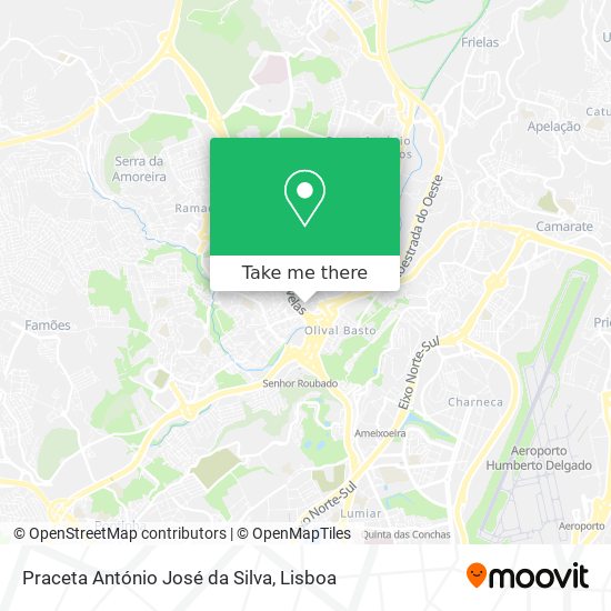Praceta António José da Silva map