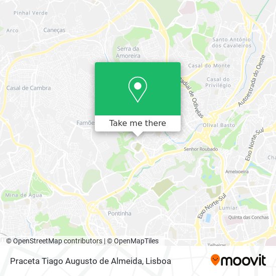 Praceta Tiago Augusto de Almeida map