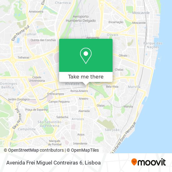 Avenida Frei Miguel Contreiras 6 mapa