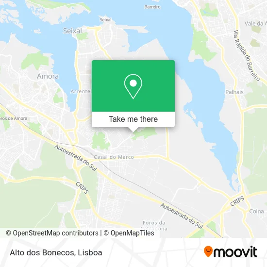 Alto dos Bonecos map