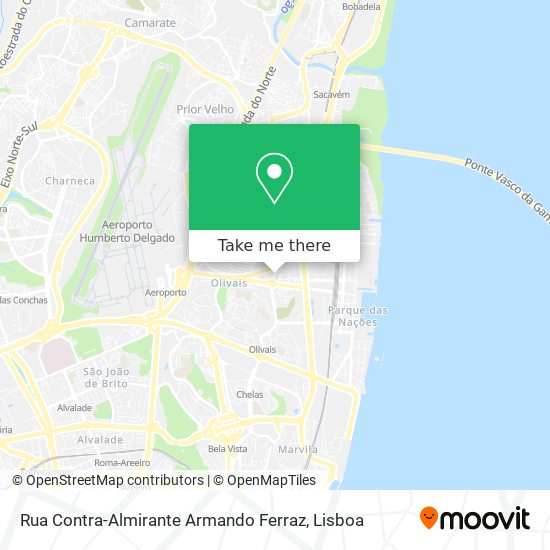 Rua Contra-Almirante Armando Ferraz mapa