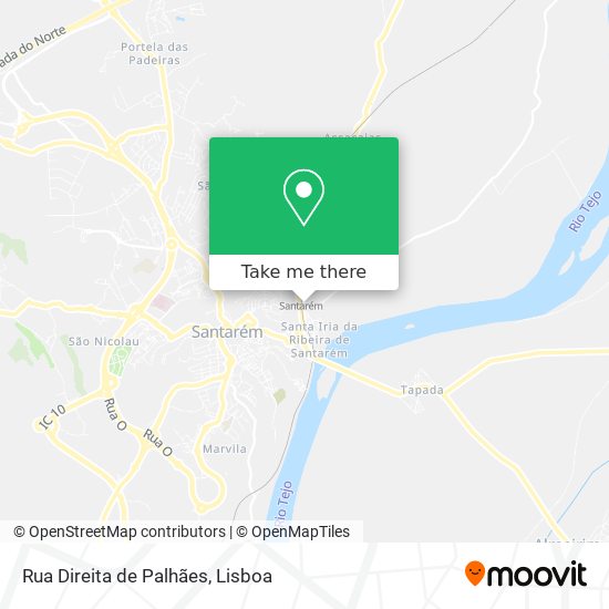 Rua Direita de Palhães map