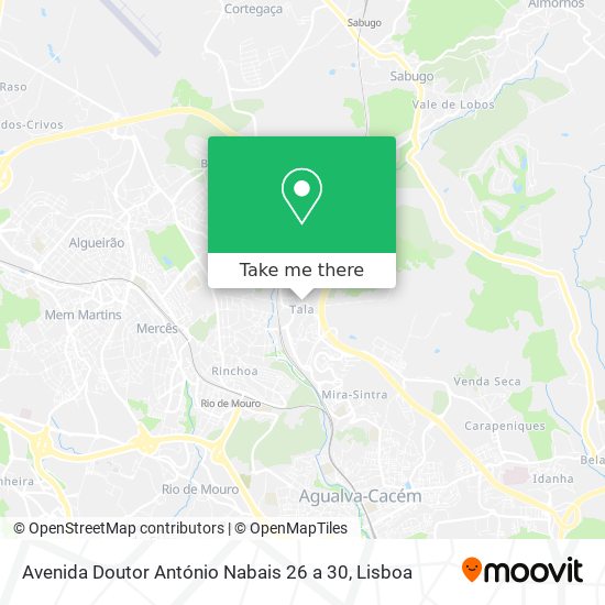 Avenida Doutor António Nabais 26 a 30 map