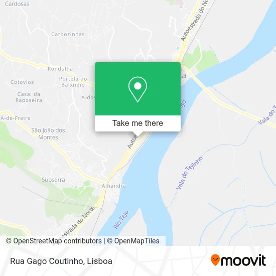 Rua Gago Coutinho map