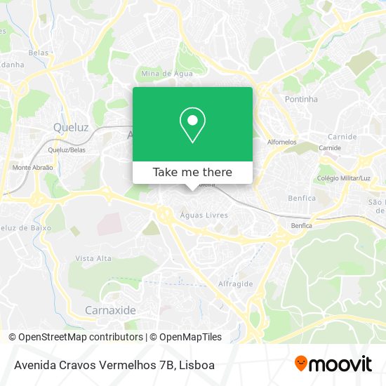 Avenida Cravos Vermelhos 7B map