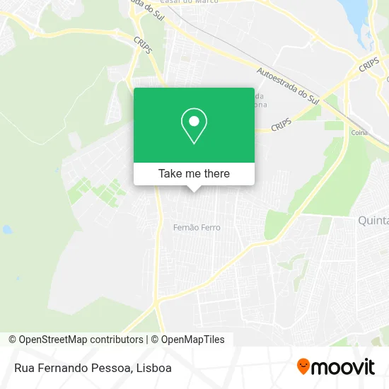 Rua Fernando Pessoa map