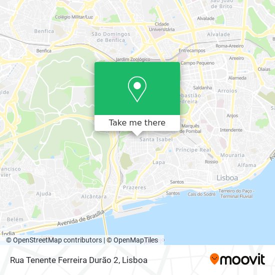 Rua Tenente Ferreira Durão 2 map