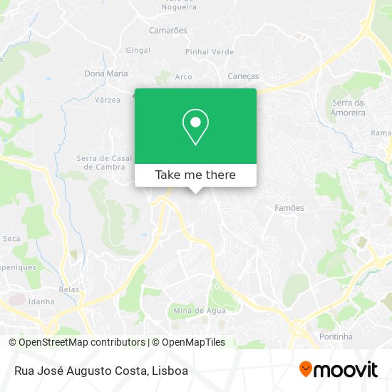 Rua José Augusto Costa map