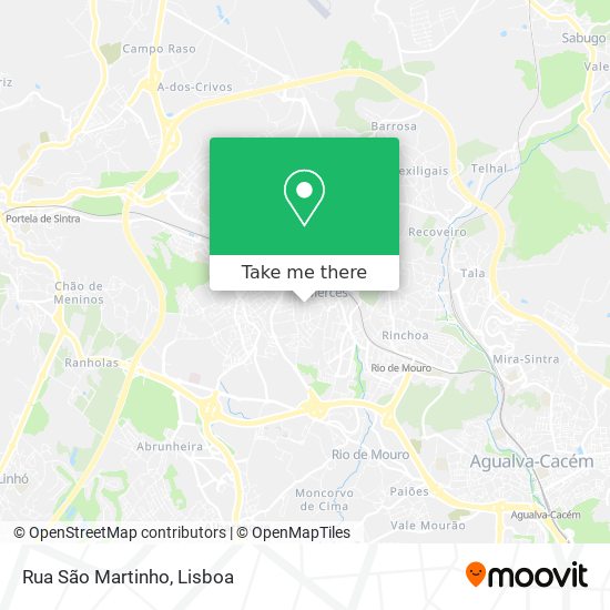Rua São Martinho mapa