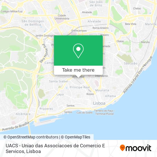 UACS - Uniao das Associacoes de Comercio E Servicos mapa