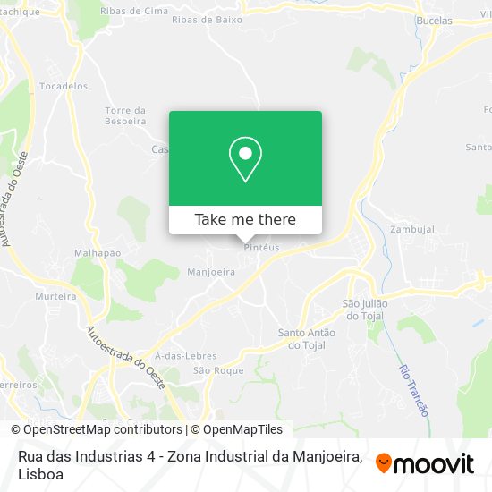 Rua das Industrias 4 - Zona Industrial da Manjoeira map