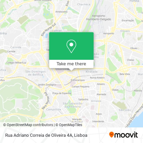 Rua Adriano Correia de Oliveira 4A mapa