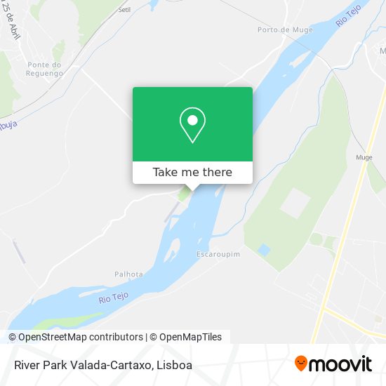 River Park Valada-Cartaxo map