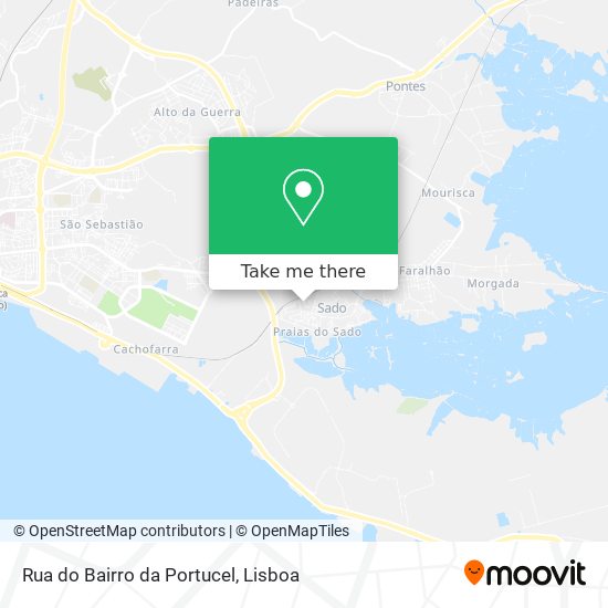 Rua do Bairro da Portucel mapa