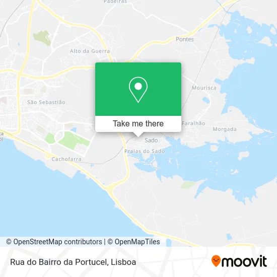 Rua do Bairro da Portucel map