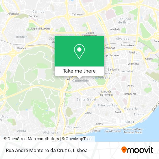 Rua André Monteiro da Cruz 6 mapa