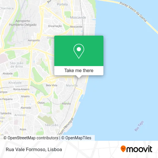 Rua Vale Formoso map