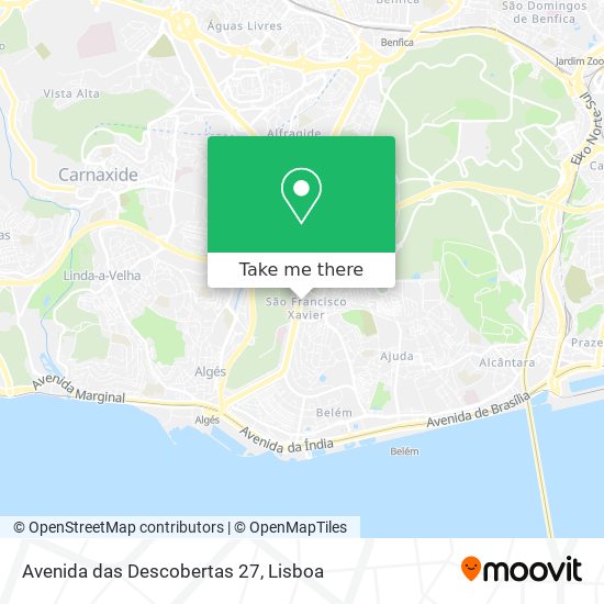 Avenida das Descobertas 27 map