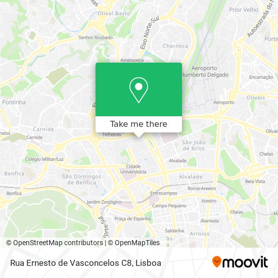 Rua Ernesto de Vasconcelos C8 map