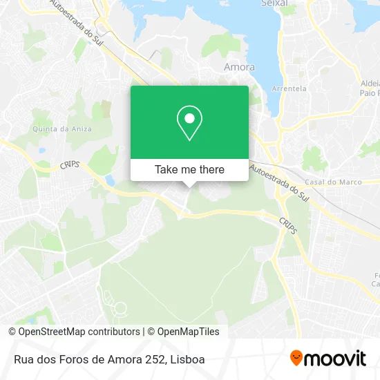 Rua dos Foros de Amora 252 map