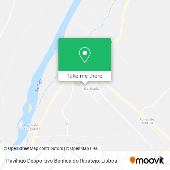 Pavilhão Desportivo Benfica do Ribatejo mapa