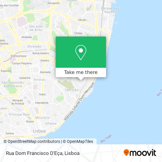 Rua Dom Francisco D'Eça map