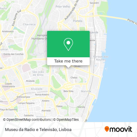 Museu da Radio e Televisão mapa