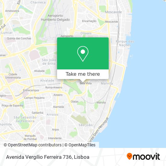 Avenida Vergílio Ferreira 736 mapa