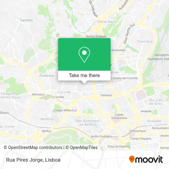 Rua Pires Jorge mapa