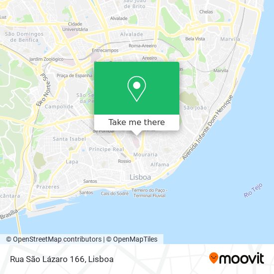 Rua São Lázaro 166 map