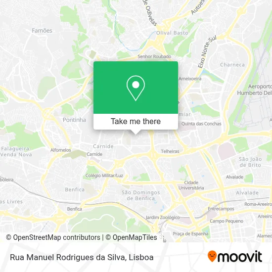 Rua Manuel Rodrigues da Silva mapa