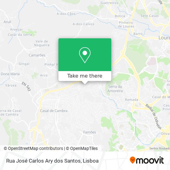 Rua José Carlos Ary dos Santos mapa