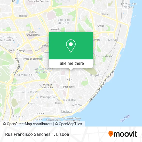 Rua Francisco Sanches 1 map